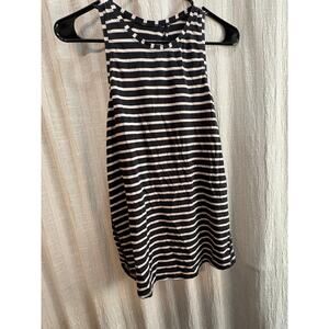 Lululemon All Tied Up Tank – Black/White Stripe (Size 4)